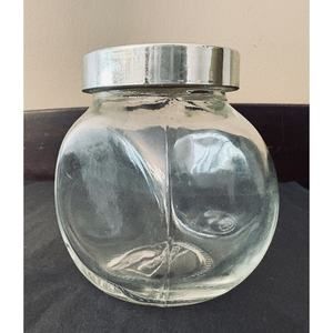 IKEA RAJTAN 5oz Glass Jar With Silver Screw Lid